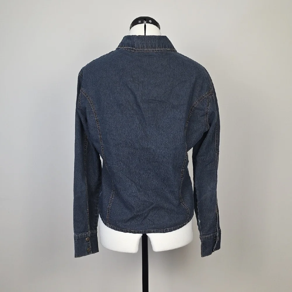 Y2K Sexso Jeans Women’s Blue Denim Jacket – Stretch Cotton – Size 4 - Picture 9 of 10